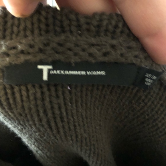 T Alexander Wang Knit Hooded Brown Sweater - Picture 6 of 6